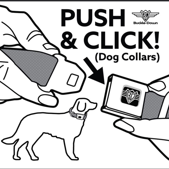 Buckle Down Wonder Woman Logo Stars and Stripes Dog Collar - Picture 6 of 8